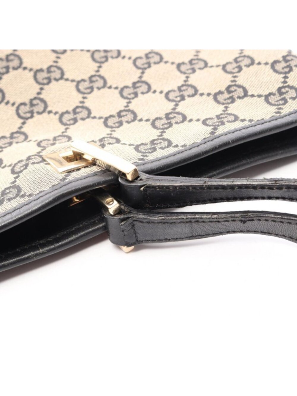 Gucci Tote GG Canvas Beige Navy - Picture 13 of 14